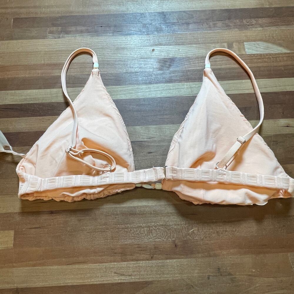 Isabella Rose Champagne Beaded Bikini Top Peach, Large - Picture 5 of 7
